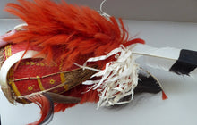 Load image into Gallery viewer, Vintage / Antique Nagaland Naga Woven Helmet Decorated with Goat Hair and Hide
