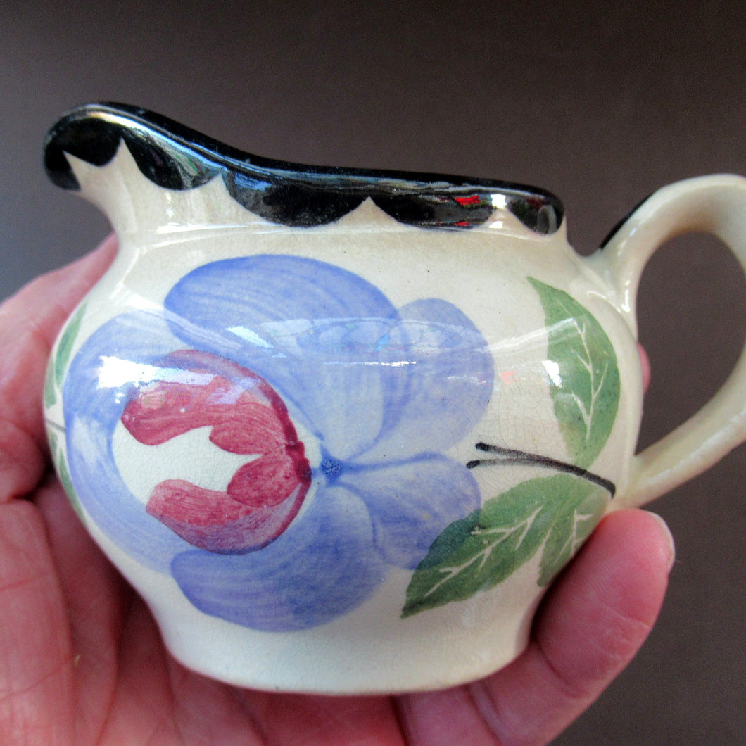 Robert Heron Kirkcaldy Methven Floral Jug Antique Scottish Pottery