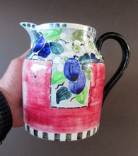 Load image into Gallery viewer, 1920s Scottish Pottery Mak Merry Jug with White Prunus Flowers
