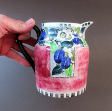 Load image into Gallery viewer, 1920s Scottish Pottery Mak Merry Jug with White Prunus Flowers
