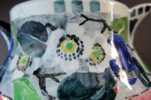 Load image into Gallery viewer, 1920s Scottish Pottery Mak Merry Jug with White Prunus Flowers
