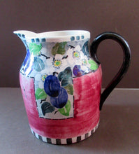 Load image into Gallery viewer, 1920s Scottish Pottery Mak Merry Jug with White Prunus Flowers
