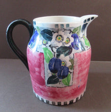 Load image into Gallery viewer, 1920s Scottish Pottery Mak Merry Jug with White Prunus Flowers
