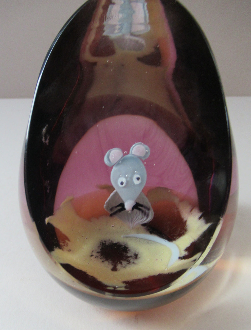 Early Caithness Glass Paperweight Little Mouse