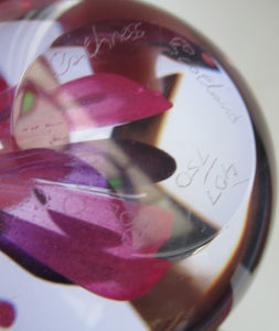 Margot Thompson Pot Pourri Scottish Caithness Glass Paperweight 1990