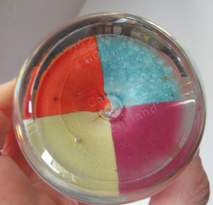 Vintage 1992 Caithness Paperweight Istanbul Limited Edition Harlequin Colours
