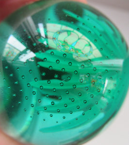 Scottish Paperweight Caithness Glass White Aster 1999