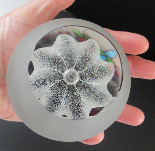 Caithness Paperweight by Colin Terris 1979 Ice Blossom