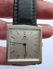 Load image into Gallery viewer, Vintage Square Face Milus Manual Wind Wrist Watch 1970s
