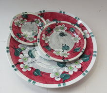 Load image into Gallery viewer, SCOTTISH POTTERY.  Vintage 1920s Hand Painted MAK MERRY Pottery. Set of Three Plates
