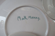 Load image into Gallery viewer, SCOTTISH POTTERY.  Vintage 1920s Hand Painted MAK MERRY Pottery. Set of Three Plates
