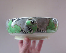 Load image into Gallery viewer, 1930s Bough Pottery Lidded Tureen Richard Amour Green Japanese Cloud Pattern
