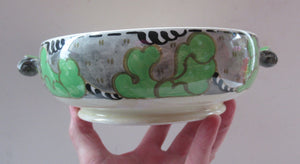 1930s Bough Pottery Lidded Tureen Richard Amour Green Japanese Cloud Pattern