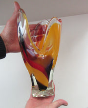 Load image into Gallery viewer, 1960s Hineri Iwatsu Japanese Glass Handkerchief Vase
