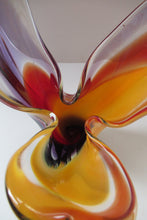Load image into Gallery viewer, 1960s Hineri Iwatsu Japanese Glass Handkerchief Vase
