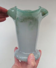 Load image into Gallery viewer, 1950s Scottish Art Glass Vase by Vasart Green
