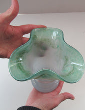 Load image into Gallery viewer, 1950s Scottish Art Glass Vase by Vasart Green
