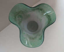Load image into Gallery viewer, 1950s Scottish Art Glass Vase by Vasart Green
