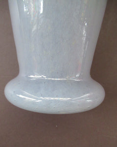 1950s Scottish Art Glass Vase by Vasart Green