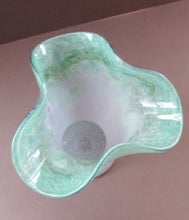 Load image into Gallery viewer, 1950s Scottish Art Glass Vase by Vasart Green
