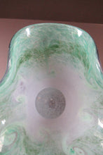 Load image into Gallery viewer, 1950s Scottish Art Glass Vase by Vasart Green
