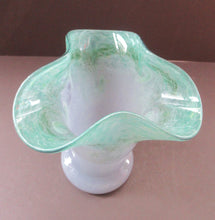 Load image into Gallery viewer, 1950s Scottish Art Glass Vase by Vasart Green
