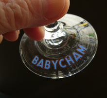 Load image into Gallery viewer, Four 1970s Babycham Coupe Shape Cocktail Glasses
