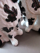Load image into Gallery viewer, Victorian Antique Pair of Disraeli Dogs. Chimney Spaniels Wall Dugs

