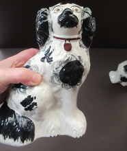Load image into Gallery viewer, Pair of Antique Staffordshire Wall Dugs Staffordshire Dogs 1880s
