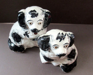 Pair of Antique Staffordshire Wall Dugs Staffordshire Dogs 1880s