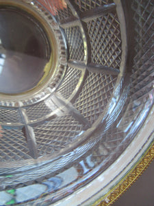 FRENCH (probably Baccarat) Cut Crystal Ice Pail with Gilt Bronze / Ormolu Mounts and Lion Paws Feet. 5 1/4 inchest