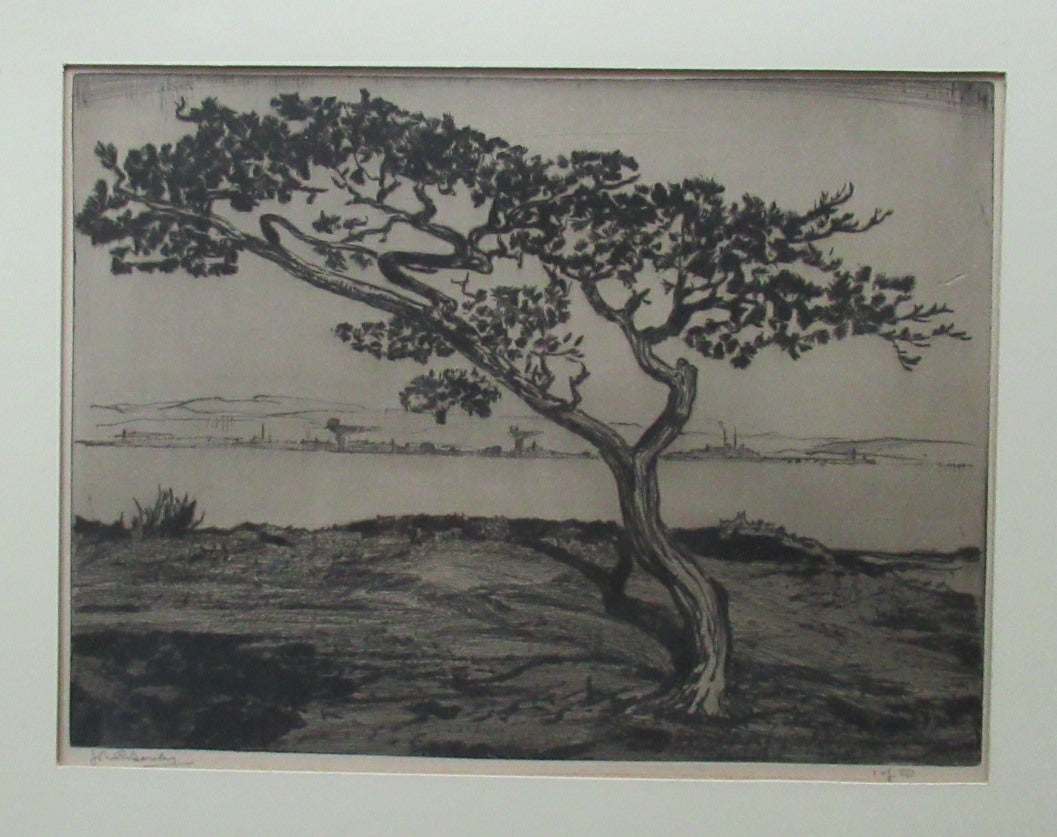 Pencil Signed Etching by John Rankine Barclay Scottish Art