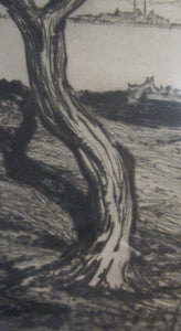 Pencil Signed Etching by John Rankine Barclay Scottish Art