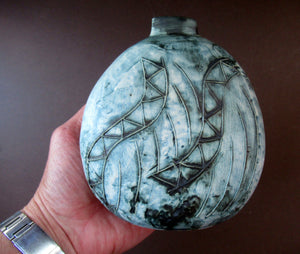 1970s Cornish Carn Pottery Vase by John Beusmans