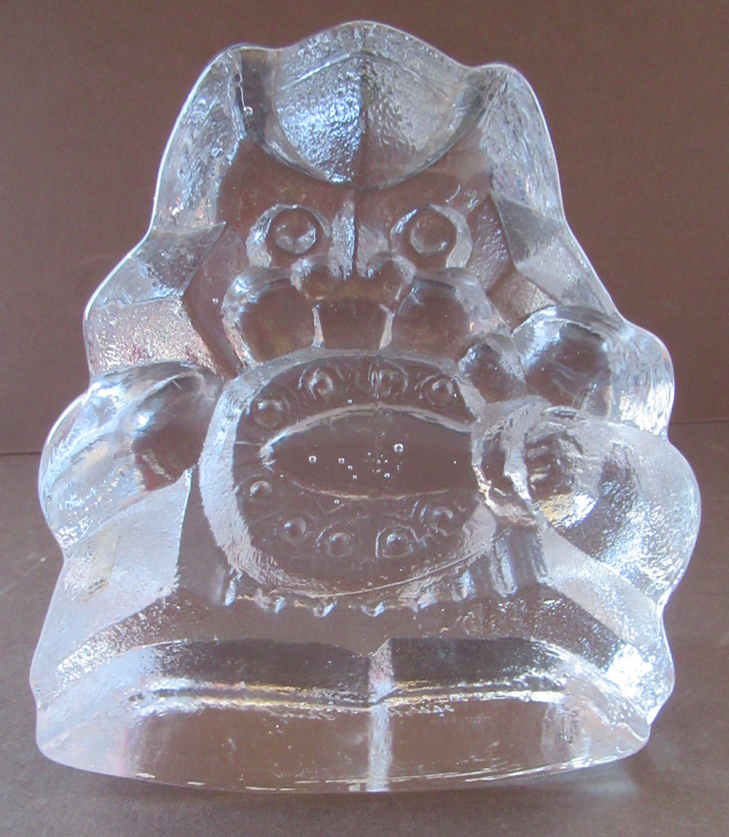 1960s Lars Hellsten Viking Sculpture Skruf Glass Sweden