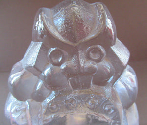 1960s Lars Hellsten Viking Sculpture Skruf Glass Sweden