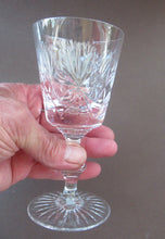 Load image into Gallery viewer, 1980s  Edinurgh Crystal Wine Glasses. Star of Edinburgh Three at 6 inches
