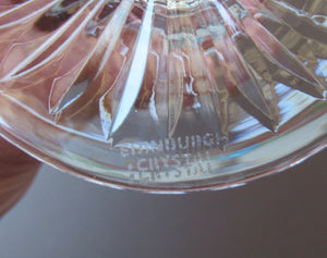 1980s  Edinurgh Crystal Wine Glasses. Star of Edinburgh Three at 6 inches