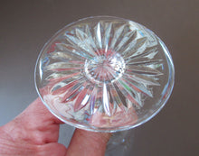 Load image into Gallery viewer, Vintage 1980s Edinburgh Crystal White Wine Glasses. STAR OF EDINBURGH Pattern. Set of Three. 6 inches
