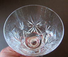 Load image into Gallery viewer, 1980s  Edinurgh Crystal Wine Glasses. Star of Edinburgh Three at 6 inches
