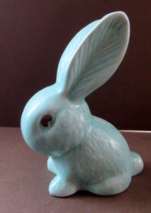 1930s Pale Blue Snub Nosed Sylvac Rabbit 990