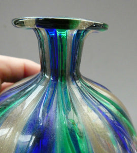 Vintage Murano Glass Perfume Bottle with Fancy Stopper