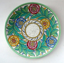 Load image into Gallery viewer, 1930s Art Deco Crown Ducal Charlotte Rhead Persian Rose Wall Plate
