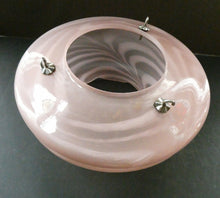 Load image into Gallery viewer, 1930s Art Deco Sugar Pink Swirls Geometric Glass Lamp Shade
