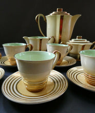 Load image into Gallery viewer, 1930s Carlton Ware (Wiltshaw and Robinson) PARISIENNE coffee set 
