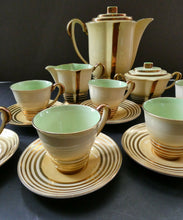 Load image into Gallery viewer, 1930s Carlton Ware (Wiltshaw and Robinson) PARISIENNE coffee set 
