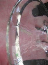 Load image into Gallery viewer, Rare 1930s Art Deco CZECH Glass Decanter Embellished with Large Silver Pointed Stars
