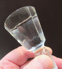 Load image into Gallery viewer, Rare 1930s Art Deco CZECH Glass Decanter Embellished with Large Silver Pointed Stars

