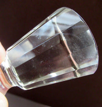 Load image into Gallery viewer, Rare 1930s Art Deco CZECH Glass Decanter Embellished with Large Silver Pointed Stars
