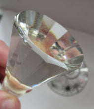 Load image into Gallery viewer, Rare 1930s Art Deco CZECH Glass Decanter Embellished with Large Silver Pointed Stars
